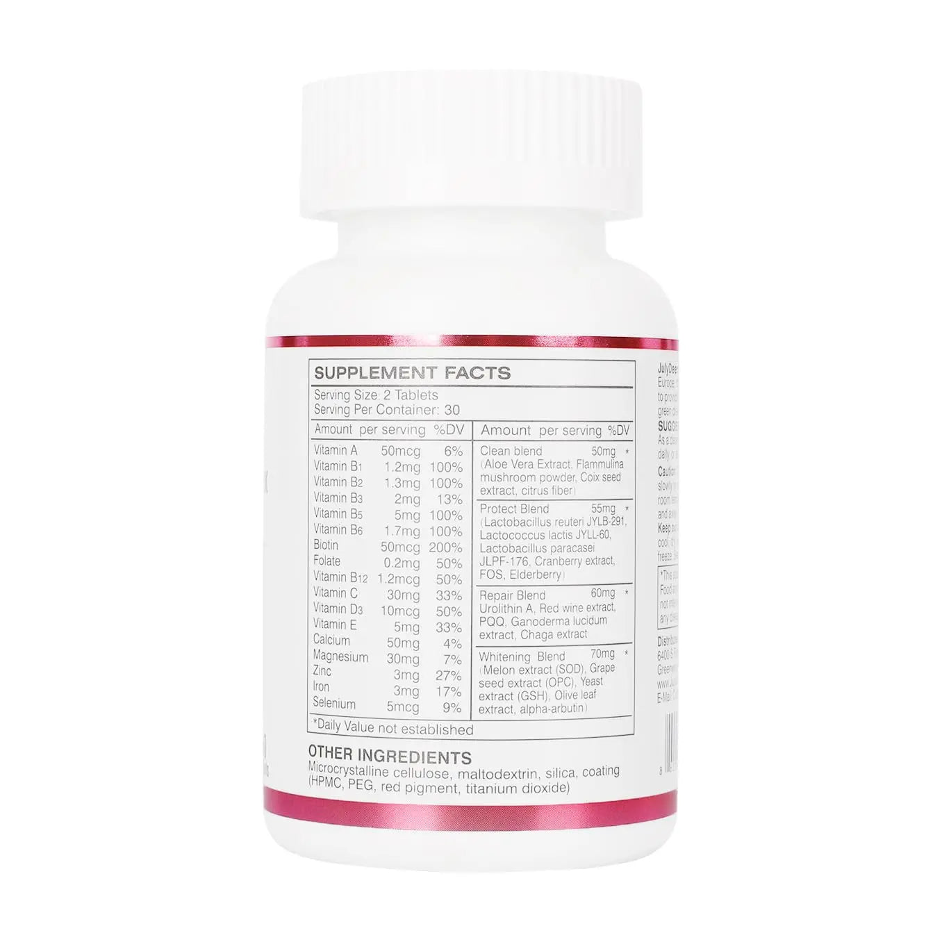 JulyDeer One Daily Tablet Multivitamin for Women - Complete Multimineral with Vitamin A, C, D, E and B-Complex, Zinc & More for Women's Immunity JulyDeer buy australia supplements