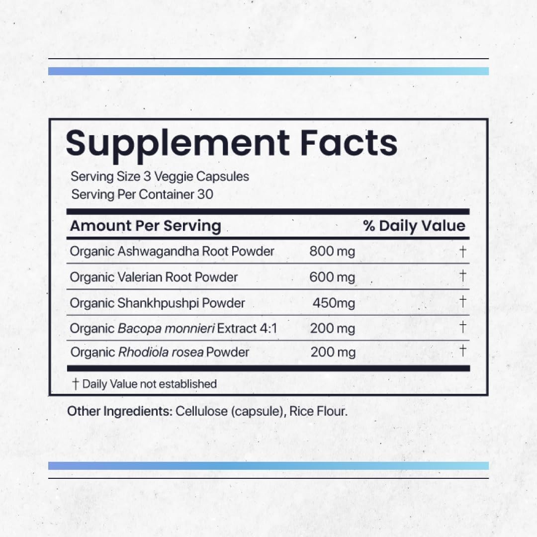 Nature's Pure Blend Ashwagandha Supplements – Organic Ashwagandha Root & Extract for Women and Men – Stress Relief, Sleep, and Mood Support – Athletic Performance & Focus Support – 60 Vegan Capsules Nature's Pure Blend buy australia supplements