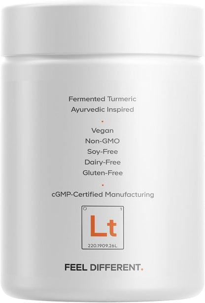 Codeage Organic Turmeric Supplement, Ashwagandha, Ginger, 90 Capsules | Organic fermented turmeric supplement with 95% curcumin, ashwagandha, boswellia, ginger and reishi, with liposomal delivery.