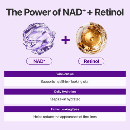 numbuzin No.9 NAD+ Retinol Eye Cream for wrinkles & fine lines 0.33 fl oz numbuzin