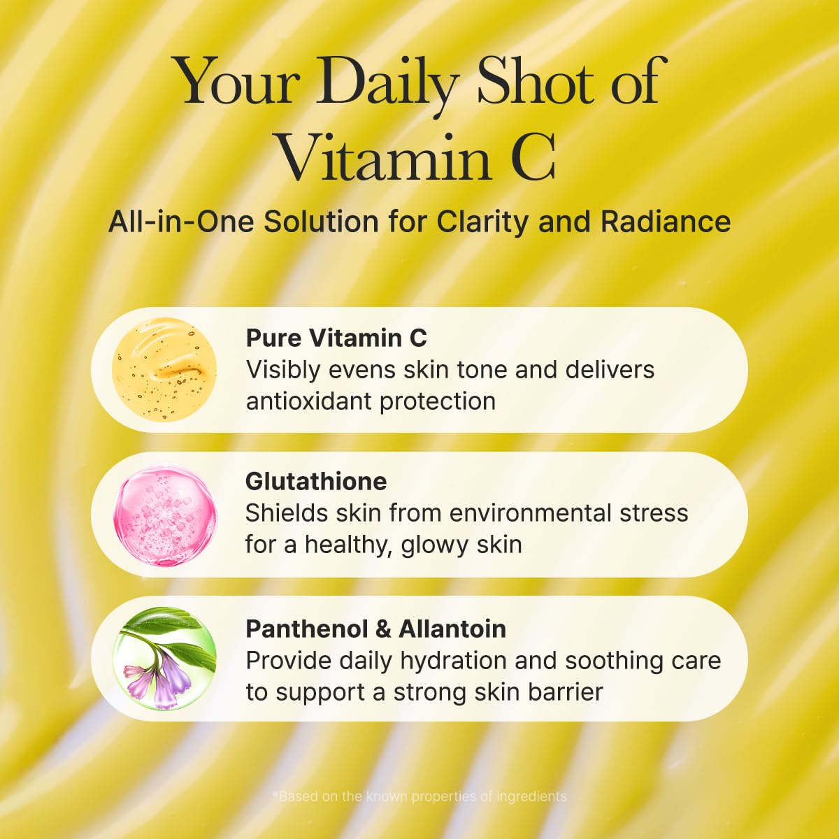 Arencia Vitamin C Booster Shot Serum with Glutathione, Niacinamide and Vitamin E for Dark Spot Care, Fine Lines & Wrinkles ARENCIA