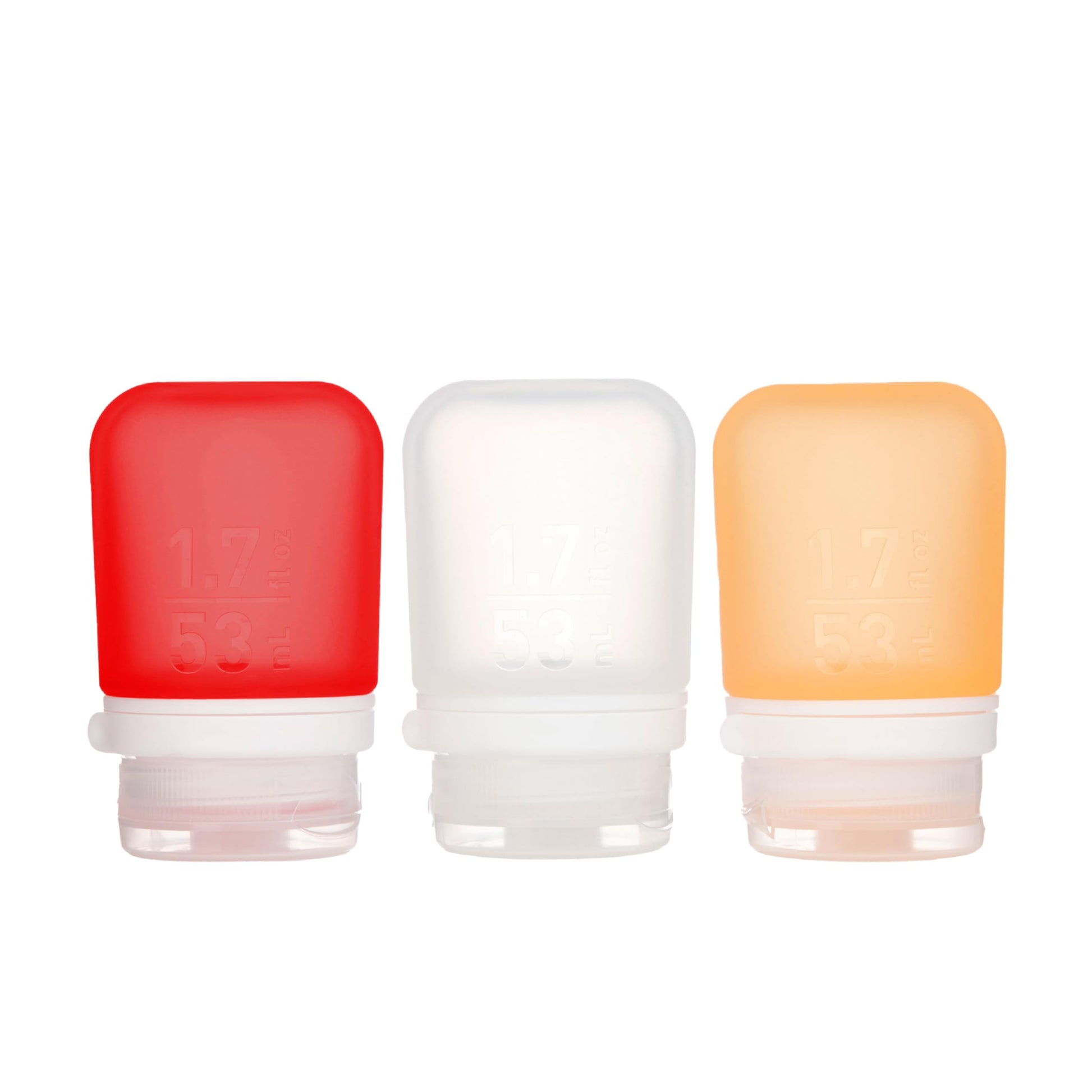 humangear GoToob+ 3-Pack, Large (3.4 fl oz), Clear/Purple/Teal | Refillable & Leak-Proof Silicone Travel Size Bottles with Locking Cap for Toiletries, Camping & TSA Carry-On Gsupps Australia
