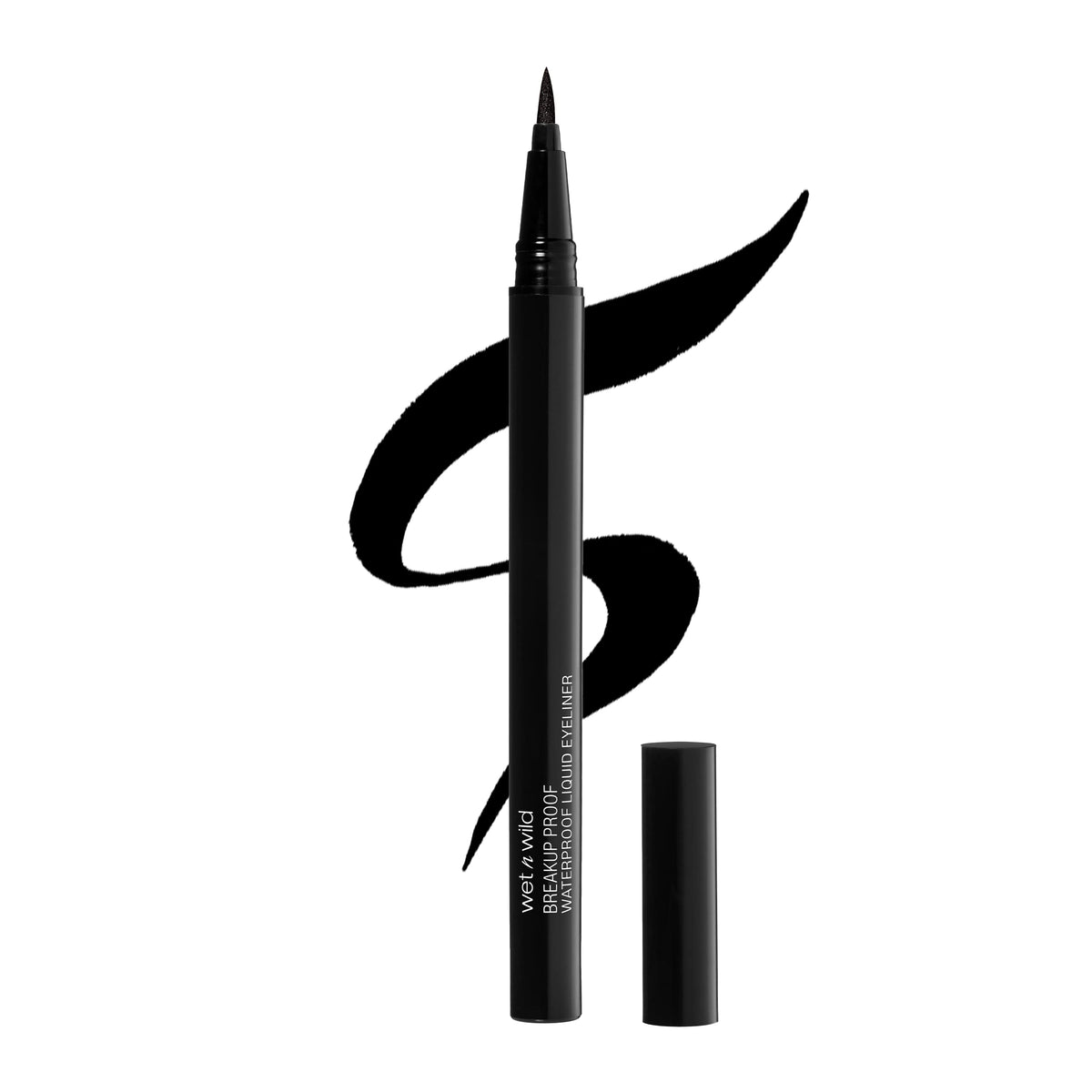 wet n wild Mega Last Breakup Proof Liquid Eyeliner - Ultra-Fine Brush, Waterproof, 16-Hour Long-Lasting Wear- Cruelty-Free & Vegan - Black wet n wild