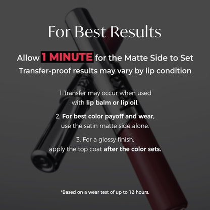 Laka Perfect Twin Lip - Dual-Ended Matte Liquid Lipstick & Clear Gloss | Transfer Proof Color | High Pigmented Lightweight Non-Sticky | Korean Makeup | #908 In Caffeine (Warm Taupe Brown), 0.31oz Laka