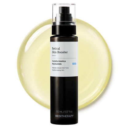 MEDITHERAPY Retinal Skin Booster Serum 5.07 fl oz | Retinaldehyde, Niacinamide, Cica | Korean Hydrating Face & Body Serum for Dull, Uneven Skin, All Skin Types, K-Beauty MEDITHERAPY