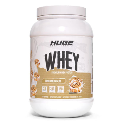 Huge Whey, Protein Powder for Muscle Gain, 25g Protein, 12g EAAs, Supports Muscle Growth, Performance & Recovery (Chocolate Brownie, 30 Servings)
