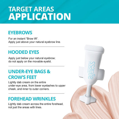 Instantly Ageless Facelift in a Box 25 Vials Eye Bag Remover + Makeup Brush Instantly Ageless