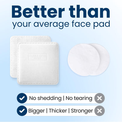 Clean Skin Club Clean² Pads 2.0 [NEW & Improved Edges] Guaranteed Not to Shed & Tear, Unique Triple Layers, Textured Side & Ultra Soft Side CLEAN SKIN CLUB