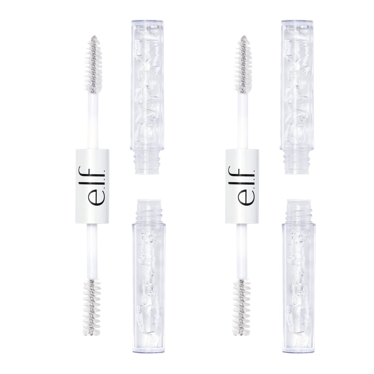 e.l.f. Clear Lash & Brow Mascara Gel, Dual-Sided Flexible Hold, Long-Lasting Clear Formula for Natural-Looking Brows & Defined Lashes e.l.f.