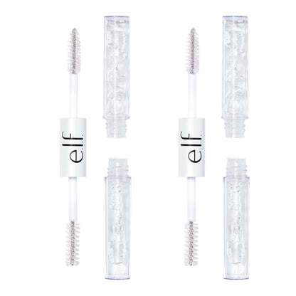 e.l.f. Clear Lash & Brow Mascara Gel, Dual-Sided Flexible Hold, Long-Lasting Clear Formula for Natural-Looking Brows & Defined Lashes e.l.f.