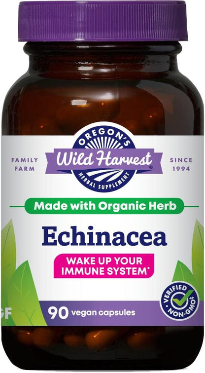 Oregon's Wild Harvest Echinacea Organic Herbal Supplement, 90 Count Gsupps Australia