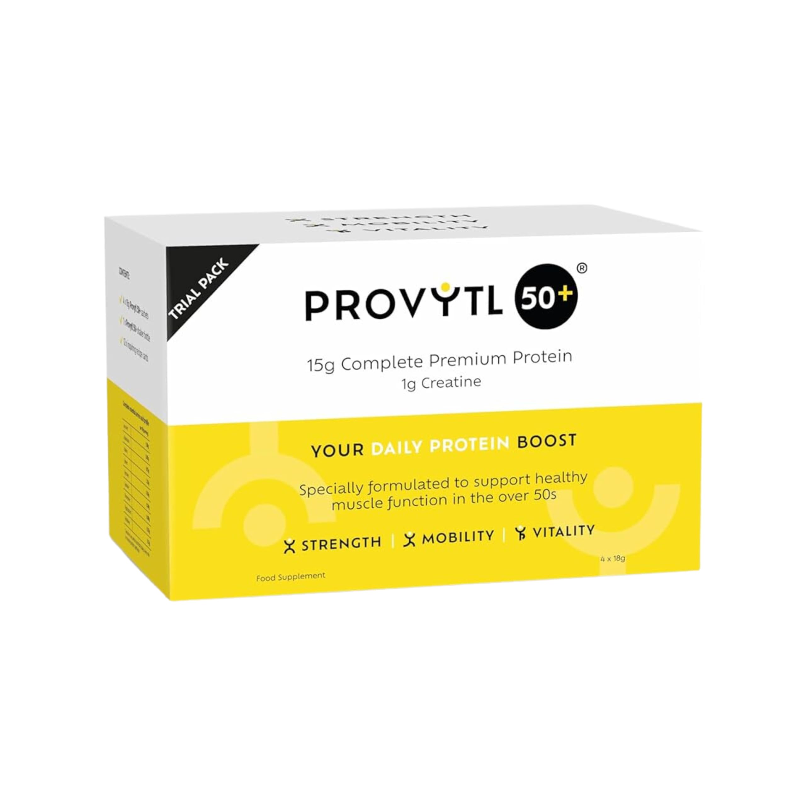 Provytl 50+ Trial Pack- Protein Powder Sachets for Men & Women Over 50 - Supports Muscle Function Provytl buy australia supplements
