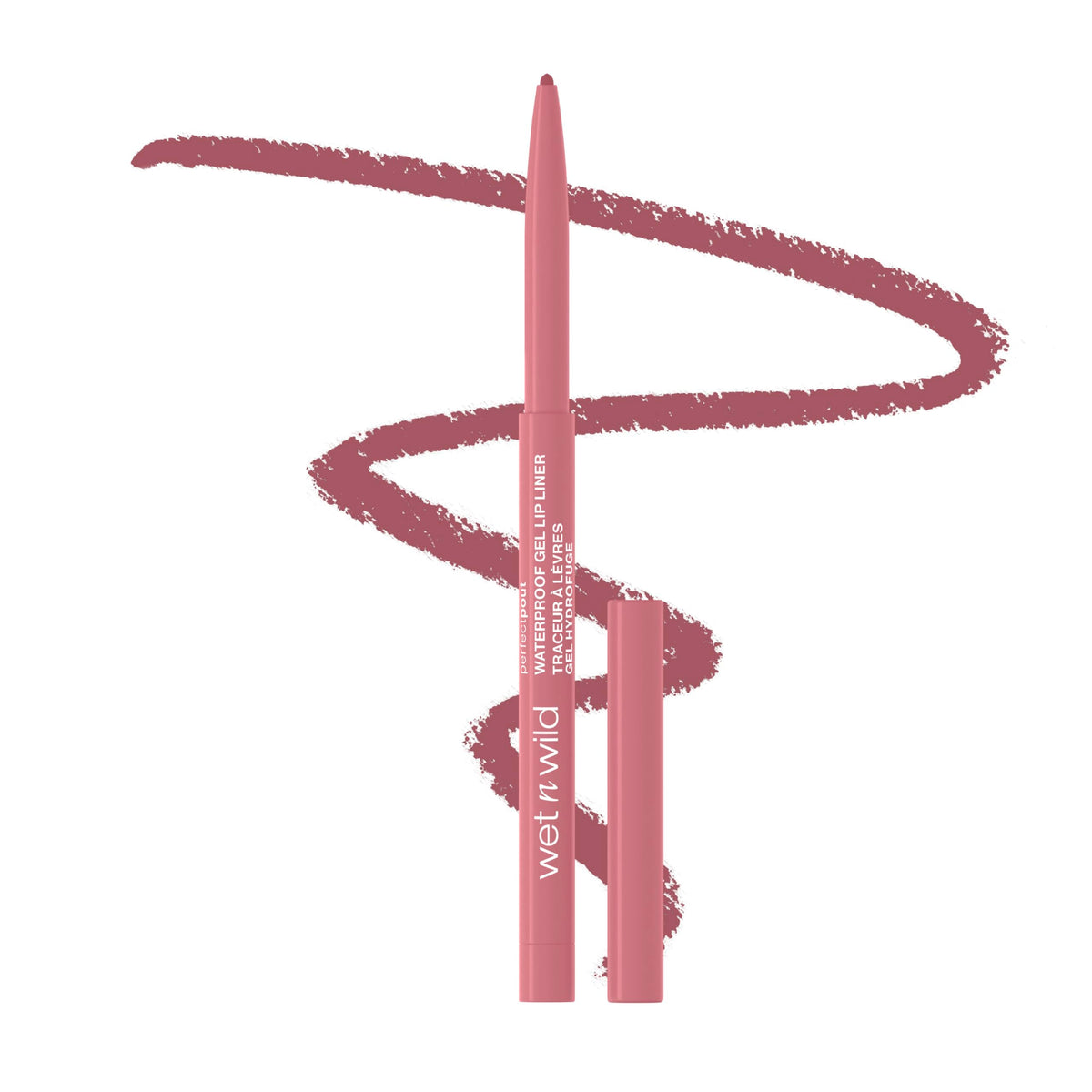 wet n wild Perfect Pout Matte Retractable Gel Lip Liner Pencil, Rich Creamy Long Lasting Color, Well-Defined and Flawless Application, Vegan & Cruelty-Free - Purple Lay Down the Mauves wet n wild