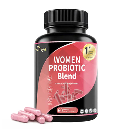WINYEL Vaginal Probiotics for Women with Prebiotics & Herbal Blend – pH Balance & Feminine Health Support – Multi-Strain Lactobacillus for Vaginal Flora, WINYEL