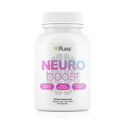 Pure Neuro Boost | 30 Capsules |  Supplement to Support Energy, Memory, and Focus | Supports Better Concentration & Healthy Brain Function PURE