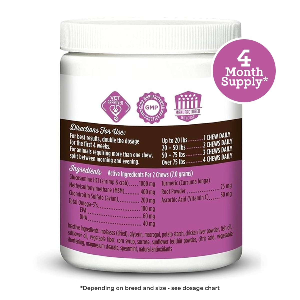 VetPro Dog Hip and Joint Supplement - Pain and Inflammation Relief Chews VetPro Complete buy australia supplements