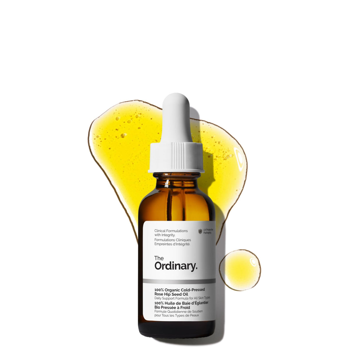 The Ordinary 100% Organic Cold-Pressed Rose Hip Seed Oil, Addresses Signs of Aging by Improving the Appearance of Uneven Skin Tone, Supporting Skin Elasticity, 1 Fl Oz The Ordinary