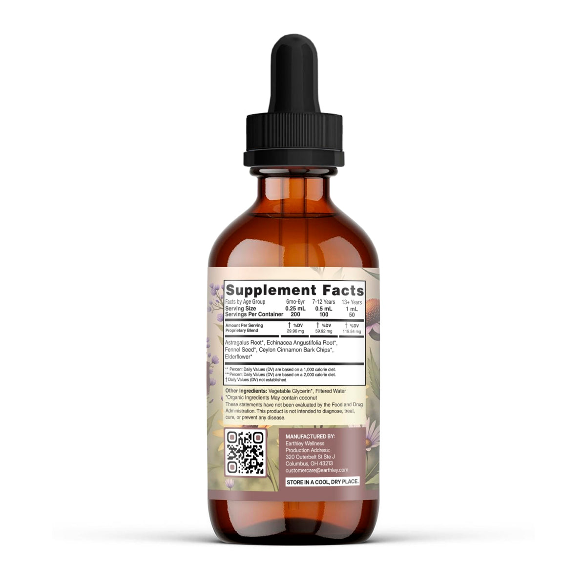 Earthley Wellness Feel Better Fast, All-Natural Relief for Minor Ailments, Organic Herbal Formula, Supports Immune & Digestive Health, Echinacea Root and More Earthley Wellness