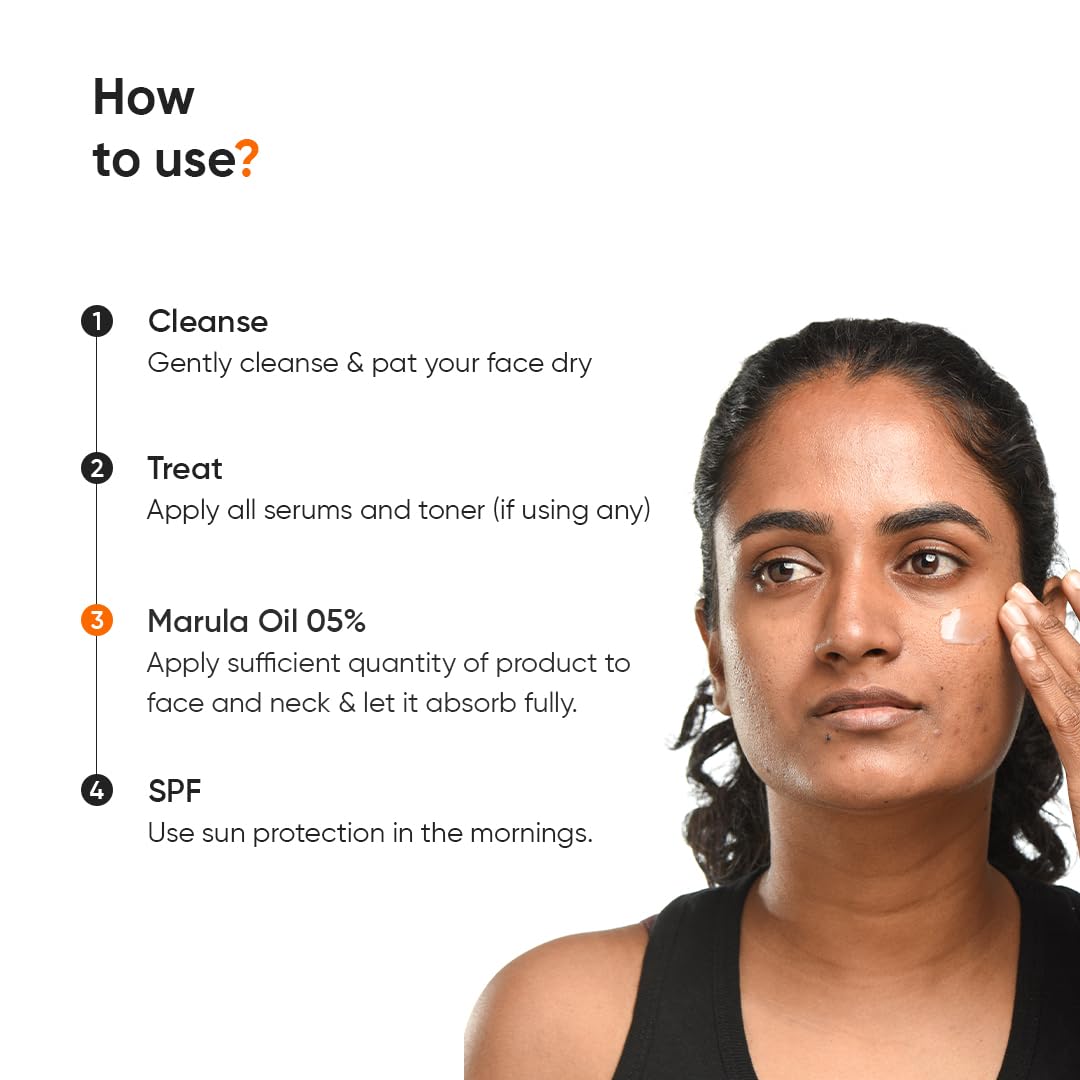 Minimalist Marula Oil 5% Face Moisturizer for Dry, Dehydrated, Flaky Skin | With Hyaluronic Acid, Vitamin E, Vitamin F for Barrier Repair & Hydration | For Women & Men | 1.7 Oz / 50 gm Minimalist