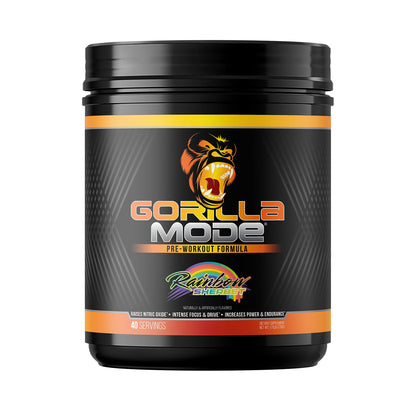 Gorilla Mode Pre Workout - Massive Pumps · Laser Focus · Energy · Power - L-Citrulline, Creatine, L-Tyrosine, Betaine, Hydroprime®, Alpha-GPC, 400mg Caffeine, Huperzine A - 792g (Rocket Frost)