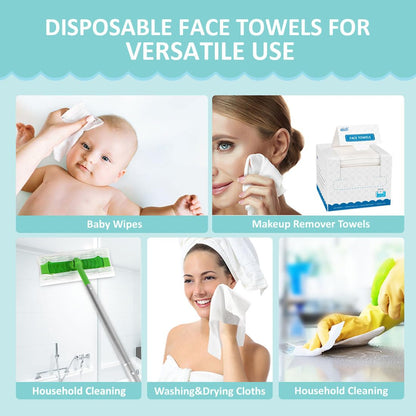 HOMEXCEL Face Towels, Disposable Face Towelette Ultra Soft & Absorbent HOMEXCEL