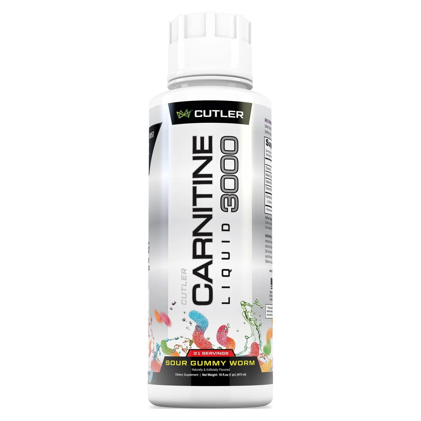Cutler Nutrition Liquid L-Carnitine Fat Burner Supplement with Acetyl L-Carnitine & L-Carnitine Tartrate - Fat Burner Formula for Optimal Absorption, Cutler Nutrition