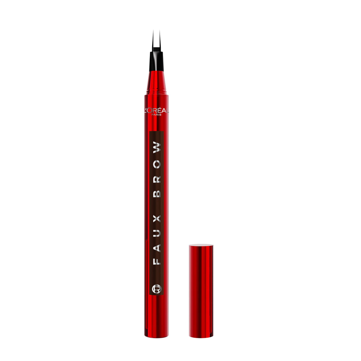 L'Oreal Paris Faux Brow, Hair-Like, Filling Eyebrow Pen with Double-Brush Tip, Fast & Precise Eyebrow Makeup, Dark Brunette, 0.04 Fl Oz L'Oreal Paris