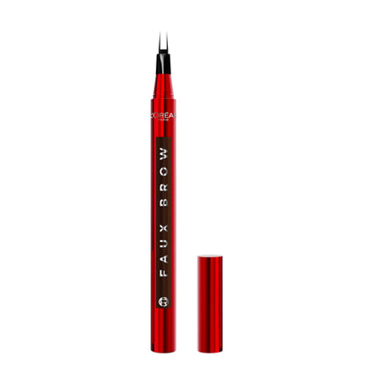 L'Oreal Paris Faux Brow, Hair-Like, Filling Eyebrow Pen with Double-Brush Tip, Fast & Precise Eyebrow Makeup, Dark Brunette, 0.04 Fl Oz L'Oreal Paris