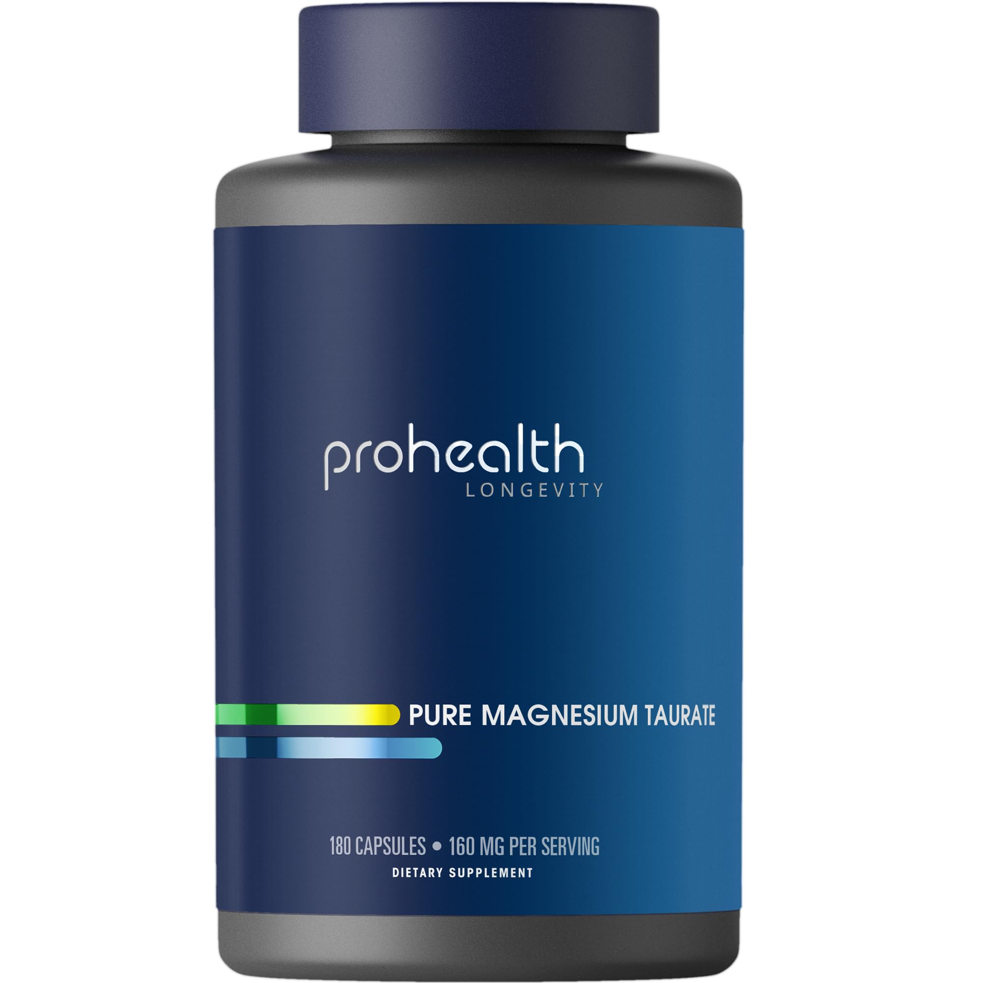 ProHealth Pure Magnesium Taurate, 160mg per Serving | Optimal Bioavailability Supplement for Healthy Aging | Supports Brain, Heart, and Muscle Health | Third-Party Tested for Quality | 180 Capsules ProHealth buy australia supplements