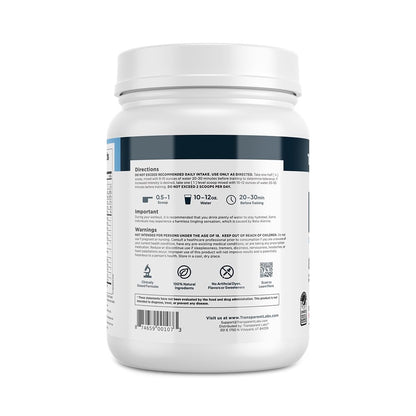 Transparent Labs Bulk Pre Workout Powder - Naturally Sweetened Preworkout for Men & Women, Pre Work Out for Muscle Building & Strength w/Beta Alanine & BetaPure - 30 Servings, Strawberry Lemonade