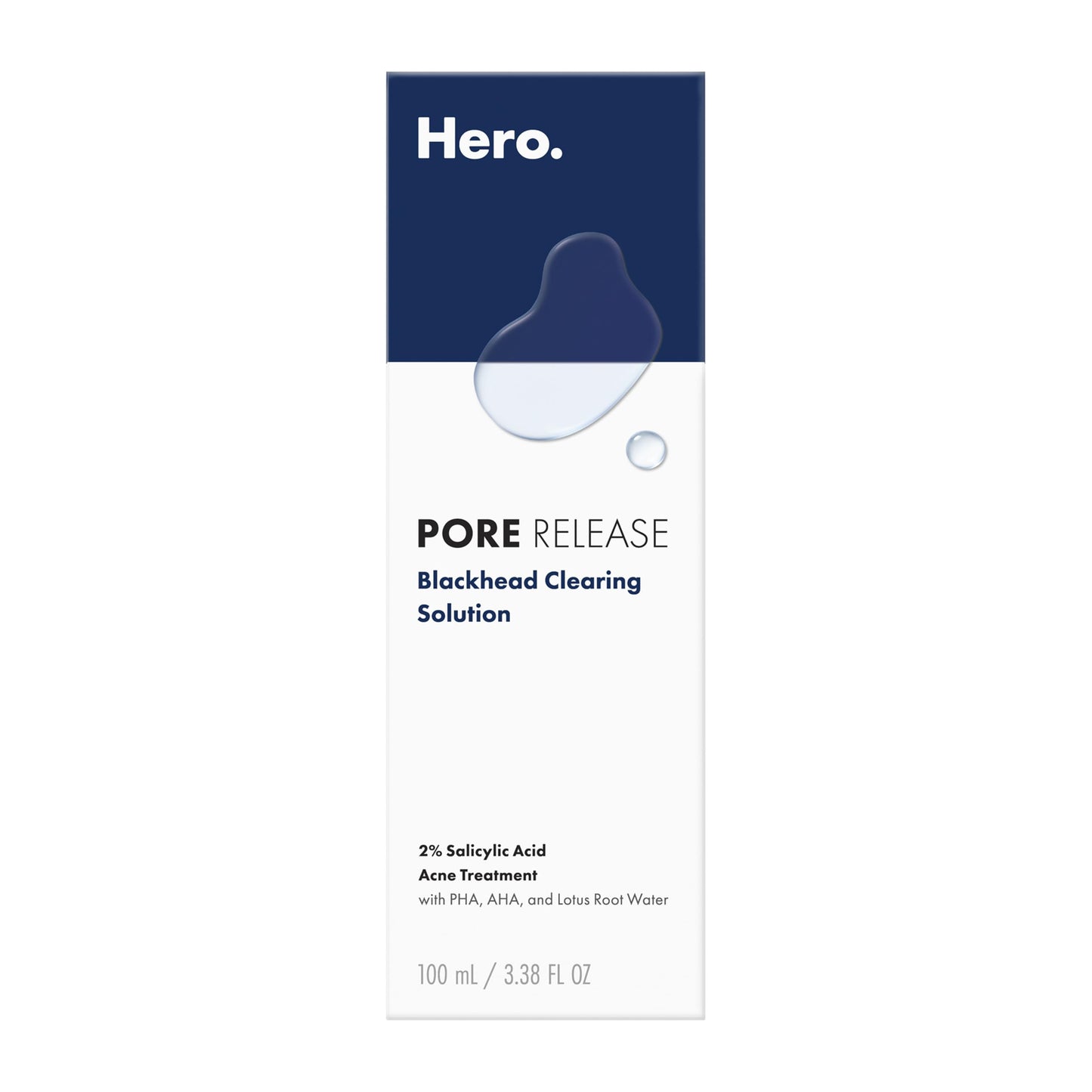Hero Cosmetics Pore Release Blackhead Clearing Solution, Exfoliating 2% Salicylic Acid Toner Featuring AHA, BHA, and PHA HERO COSMETICS