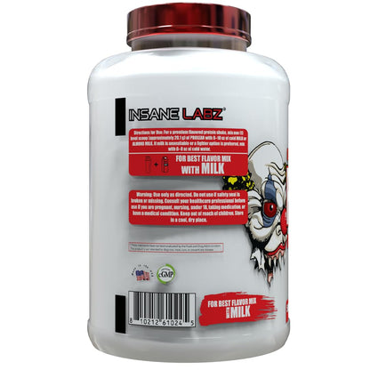 Insane Labz ProLean | Premium Hydrolyzed Collagen Protein & Whey Isolate Protein Powder | 26g Protein | Low Fat, Zero Sugar | 50 Servings Chocolate Ice Cream
