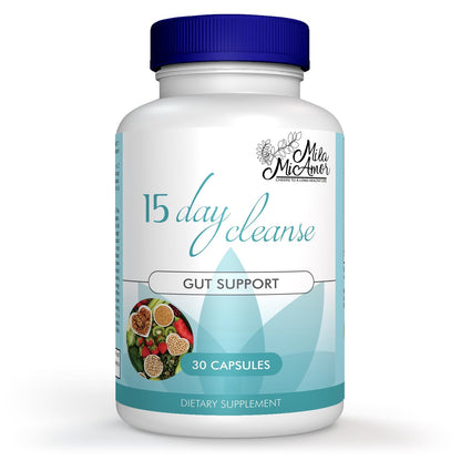 Mila Miamor 15 Day Cleanse - Gut and Colon Support - Advanced Gut Cleanse Detox for Women & Men with Senna, Cascara Sagrada & Psyllium Husk - Non-GMO - Made in USA - 30 Capsules Mila Miamor