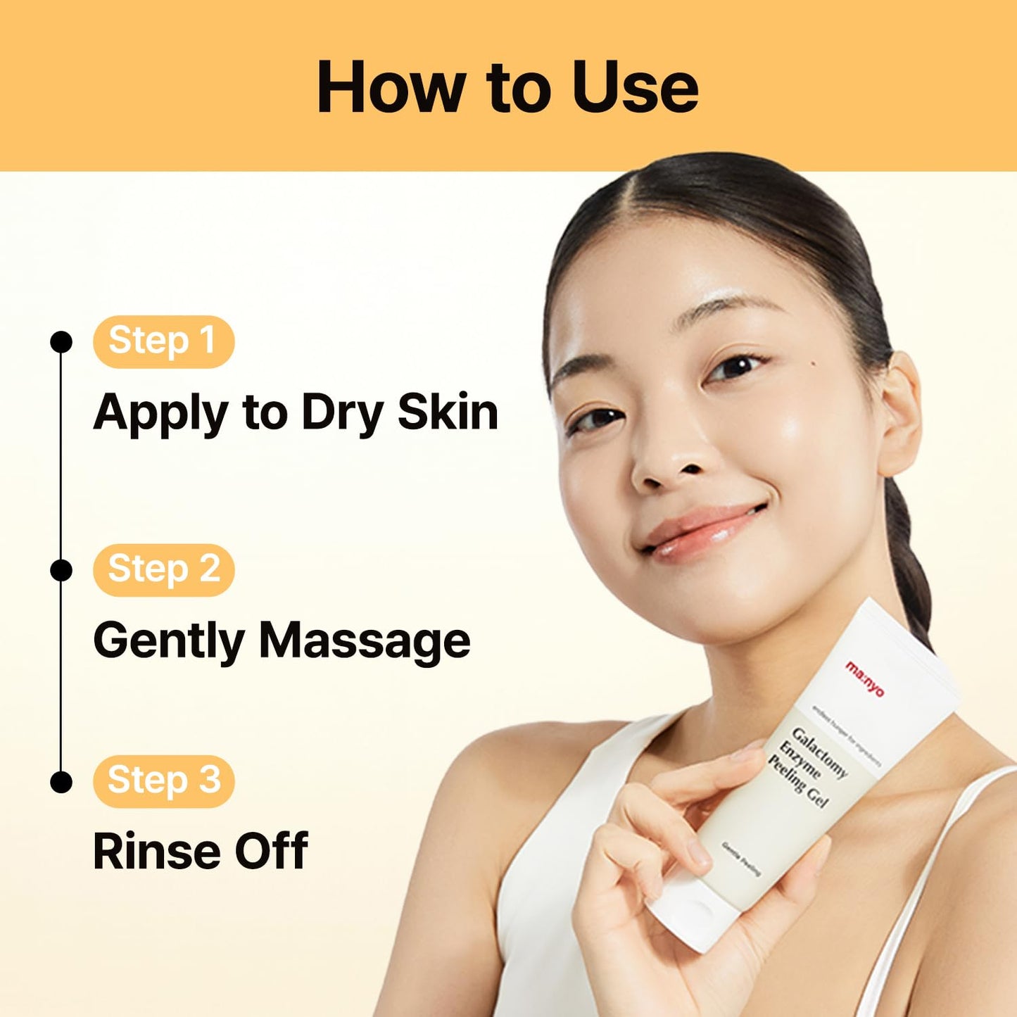MANYO Galactomy Enzyme Peeling Gel, Face and Body Scrub, Dead Skin Remover, Blackhead Remover, Korean Exfoliating Gel ma:nyo
