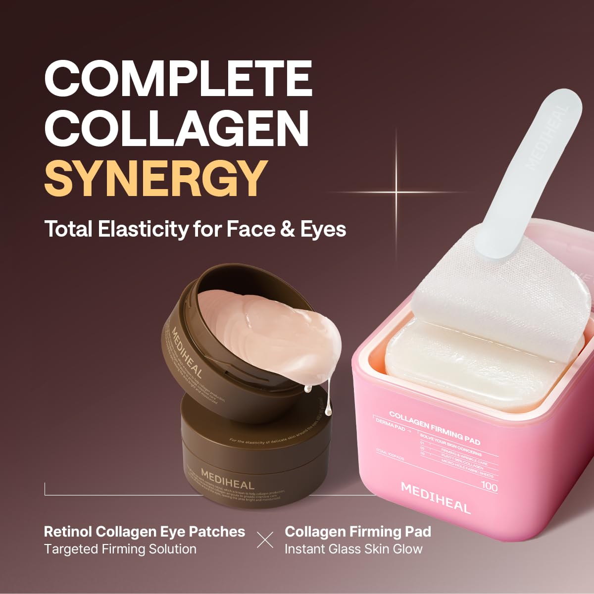 MEDIHEAL 95% Retinol & Collagen Under Eye Patches, Wrinkle Care (60 Count) MEDIHEAL