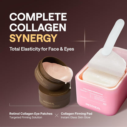 MEDIHEAL 95% Retinol & Collagen Under Eye Patches, Wrinkle Care (60 Count) MEDIHEAL