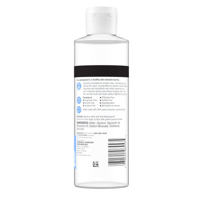 Neutrogena Alcohol-Free Gentle Daily Facial Toner, Fragrance-Free to Tone & Refresh Skin, Gently Removes Impurities & Reconditions Skin, Hypoallergenic, 8 fl. oz Neutrogena