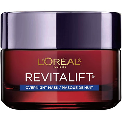 L'Oreal Paris Revitalift Triple Power Anti-Aging Overnight Mask, Pro Retinol, Hyaluronic Acid & Vitamin C, Reduce Wrinkles 1.7 Oz L'Oreal Paris