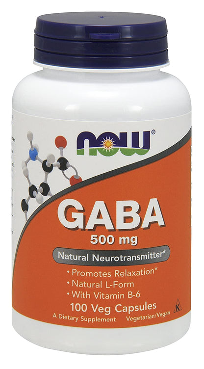 Now Foods, Gaba 750mg, 100 Veg Capsules Gsupps Australia