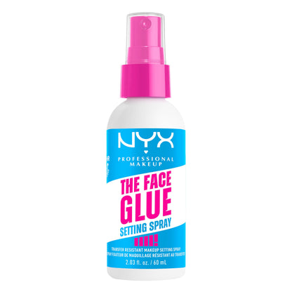 NYX PROFESSIONAL MAKEUP The Face Glue Setting Spray, Transfer-Resistant Waterproof Setting Spray, Up to 24HR Make Up Wear NYX PROFESSIONAL MAKEUP