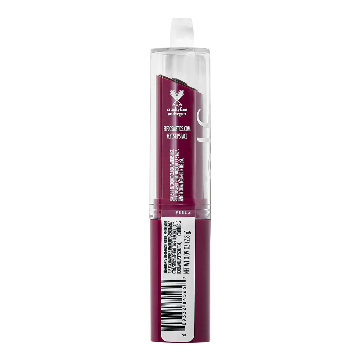 e.l.f. Hydrating Core Lip Shine with Shea Butter & Vitamin E, Tinted Lip Balm for A Smooth, Glossy Finish & Long-Lasting Moisture, Ecstatic Deep Berry e.l.f.