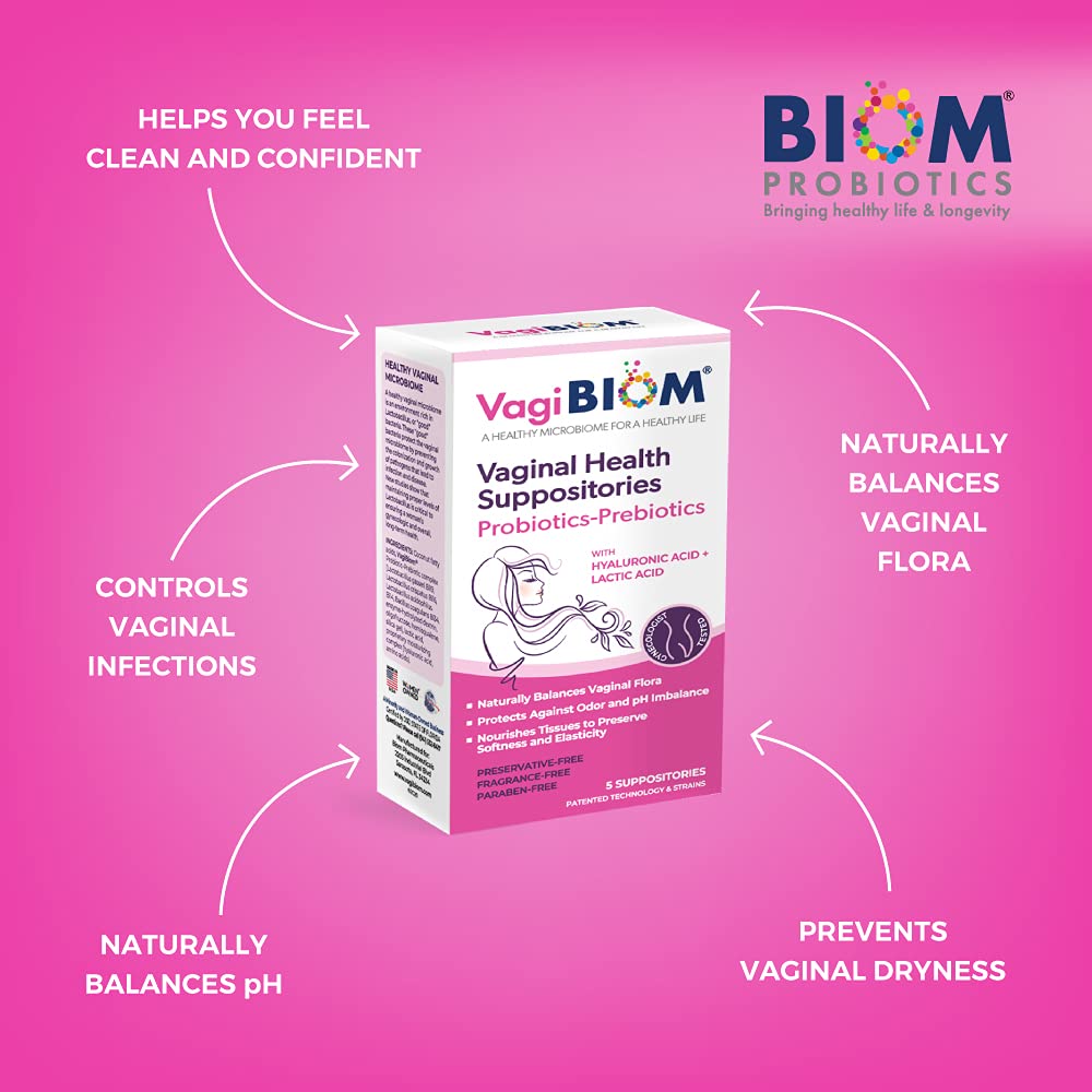 VagiBiom Lactobacillus Suppository: Microbiome Flora balance and Odor Control Regimen VagiBiom buy australia supplements