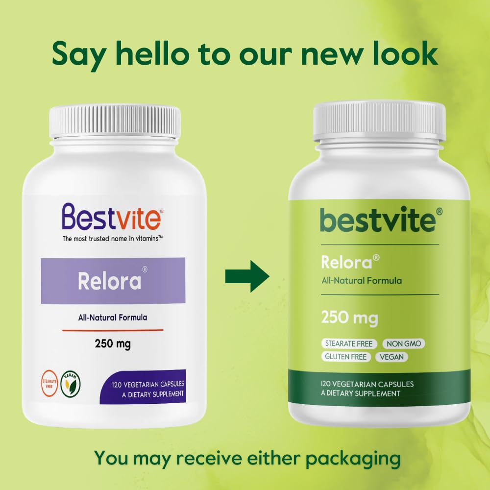BESTVITE Filler-Free Relora 250mg (240 Vegetarian Capsules) (120 x 2) – Clinically Researched – No Stearates – Vegan – No Fillers – Supports the Management of Occasional Stress* BESTVITE buy australia supplements
