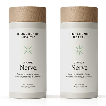 Stonehenge Health Dynamic Nerve Supplement - Supports Nerve Function in Fingers, Toes, Hands, and Feet with Alpha Lipoic Acid ALA, Benfotiamine, Pea, Robust B Complex, Boswellia