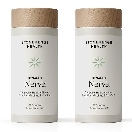 Stonehenge Health Dynamic Nerve Supplement - Supports Nerve Function in Fingers, Toes, Hands, and Feet with Alpha Lipoic Acid ALA, Benfotiamine, Pea, Robust B Complex, Boswellia