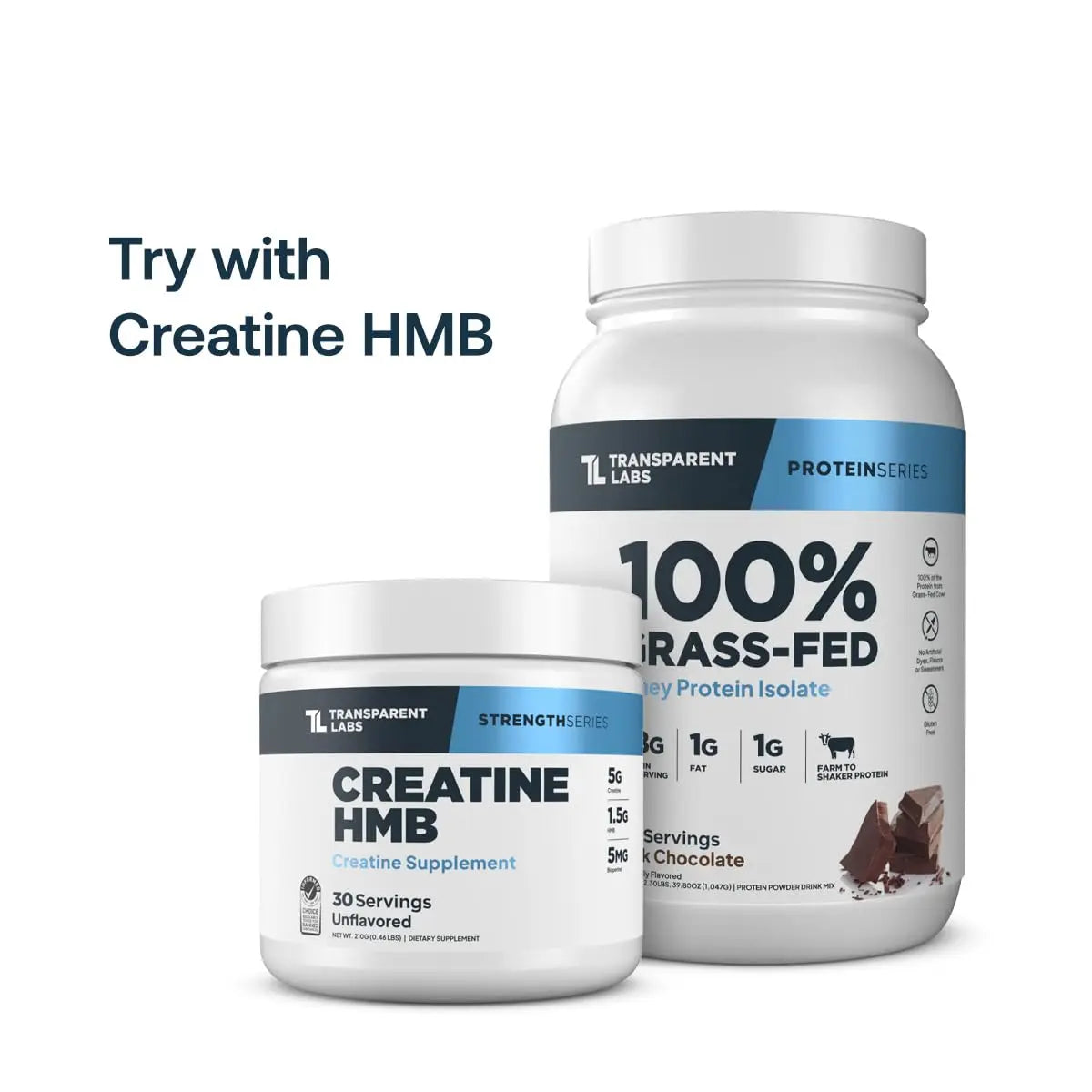 Transparent Labs Grass-Fed Whey Protein Isolate - Natural Flavor, Gluten Free Whey Protein Powder w/ 28g of Protein per Serving Transparent Labs