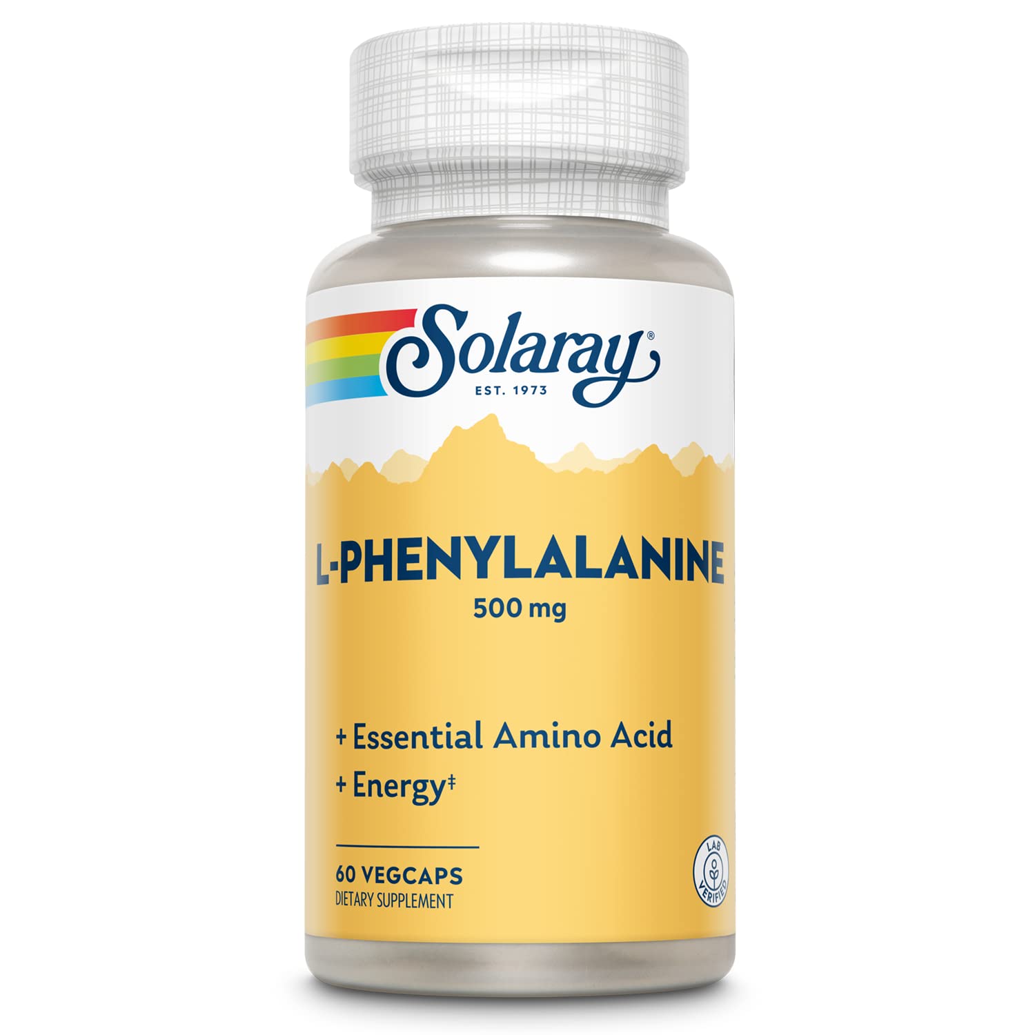SOLARAY L-Phenylalanine Veg Cap (Btl-Plastic) 500mg | 60ct SOLARAY buy australia supplements