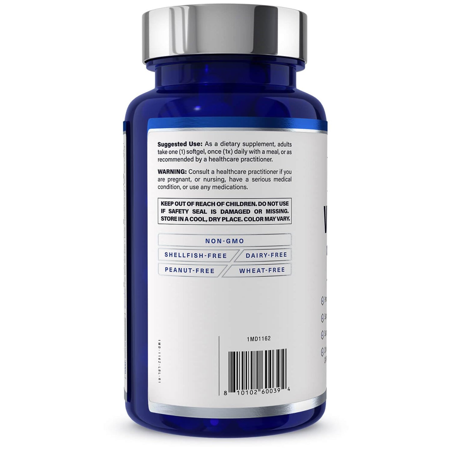 1MD Nutrition VisionMD Eye Vitamin CARMIS - Eye Supplement for Adults - with OptiLut Lutein & Zeaxanthin - Supports Vision Health Care, Everyday Eye Strain 1MD Nutrition