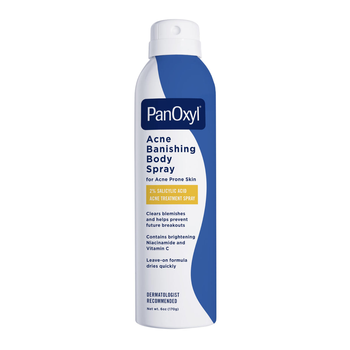 PanOxyl Acne Banishing Body Spray, 2% Salicylic Acid, For Body, 6 oz PanOxyl