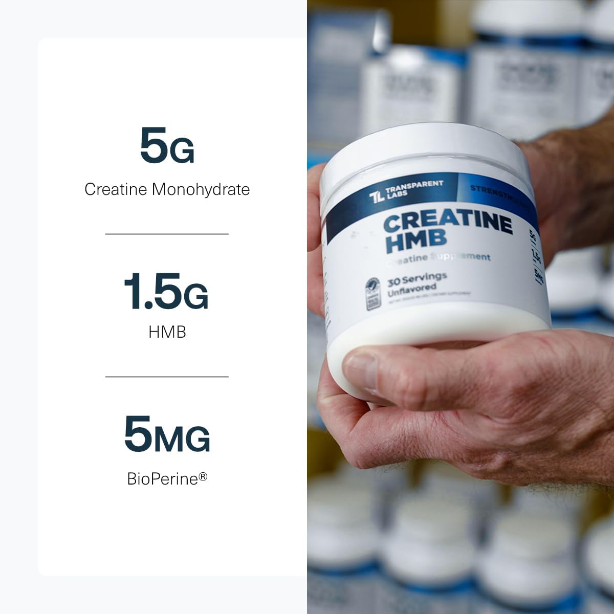 Transparent Labs Grass-Fed Whey Protein Isolate (30 Servings, Chocolate PB) & Creatine HMB (30 Servings, Unflavored)